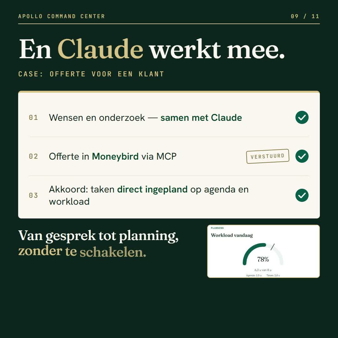Case: van offerte tot planning met Claude, in drie stappen